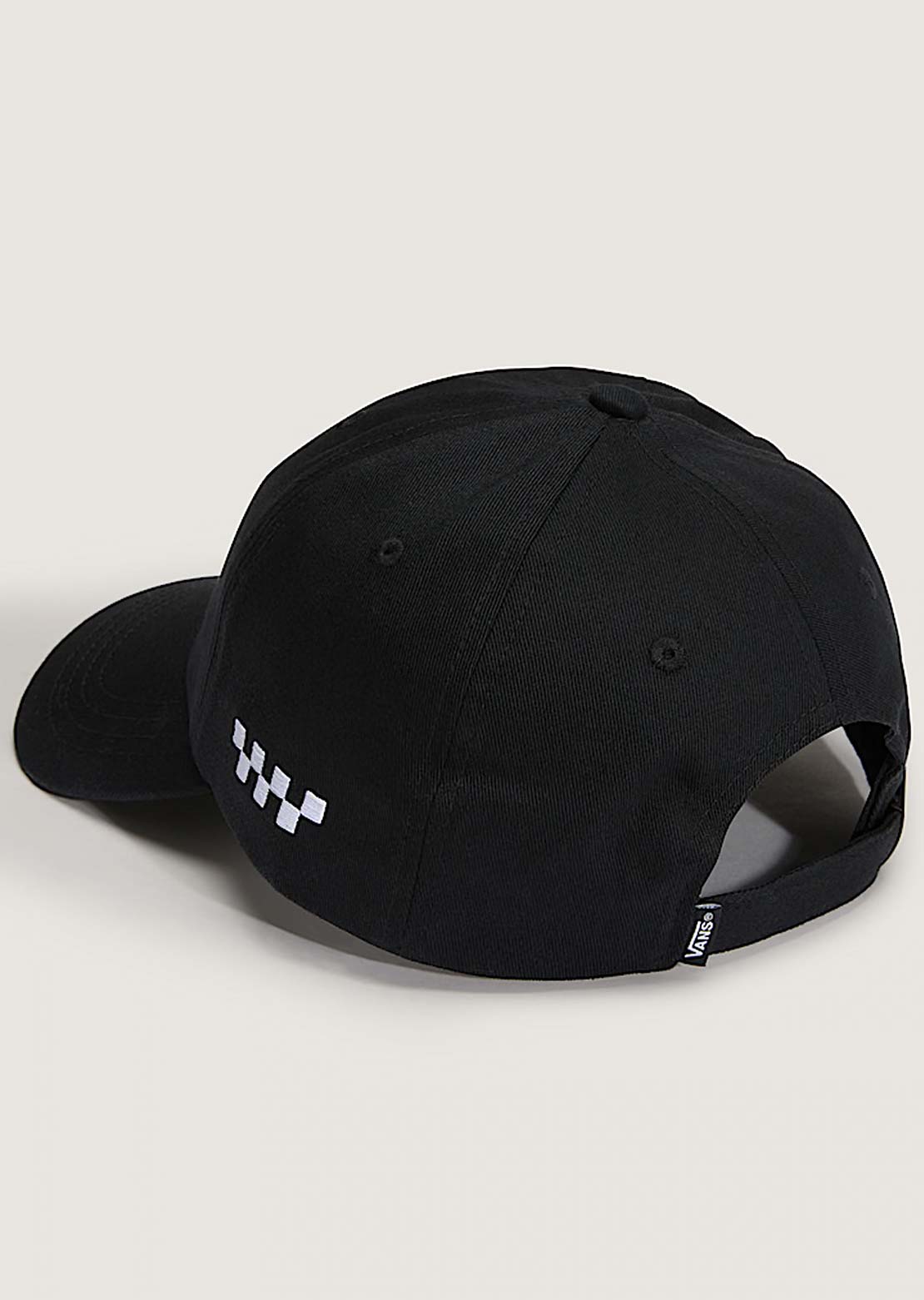 Vans Men's Check Side Curved Bill Jockey Cap Black