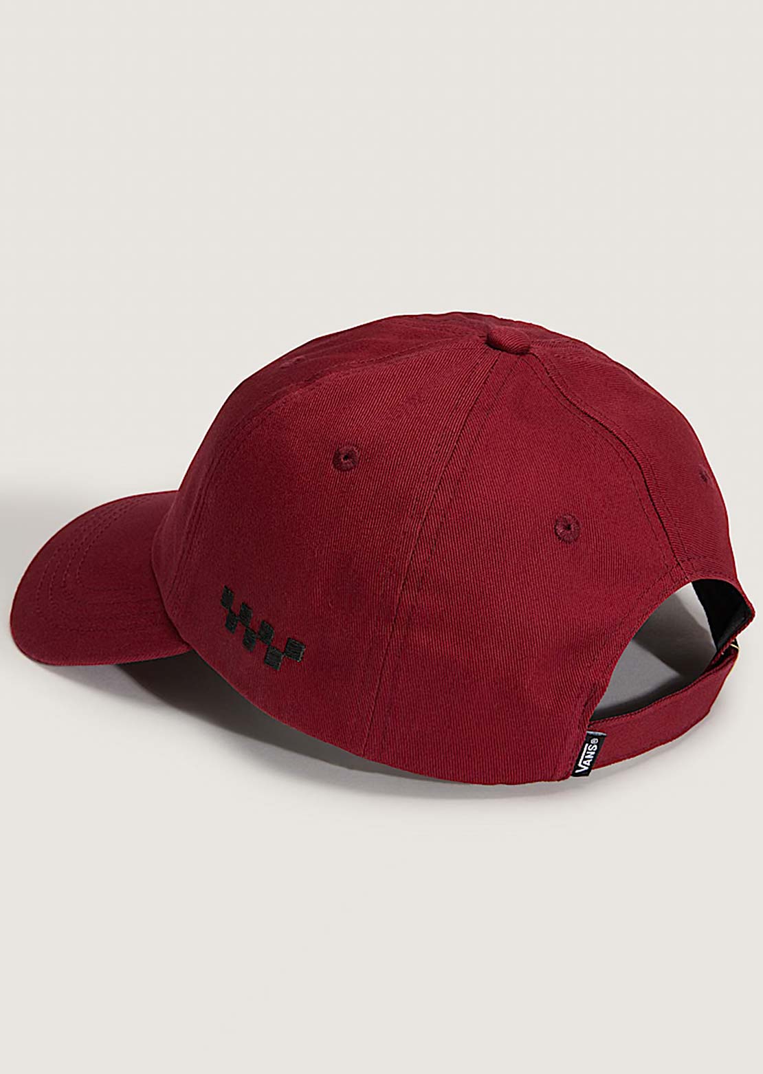 Vans Men's Check Side Curved Bill Jockey Cap Bordeaux