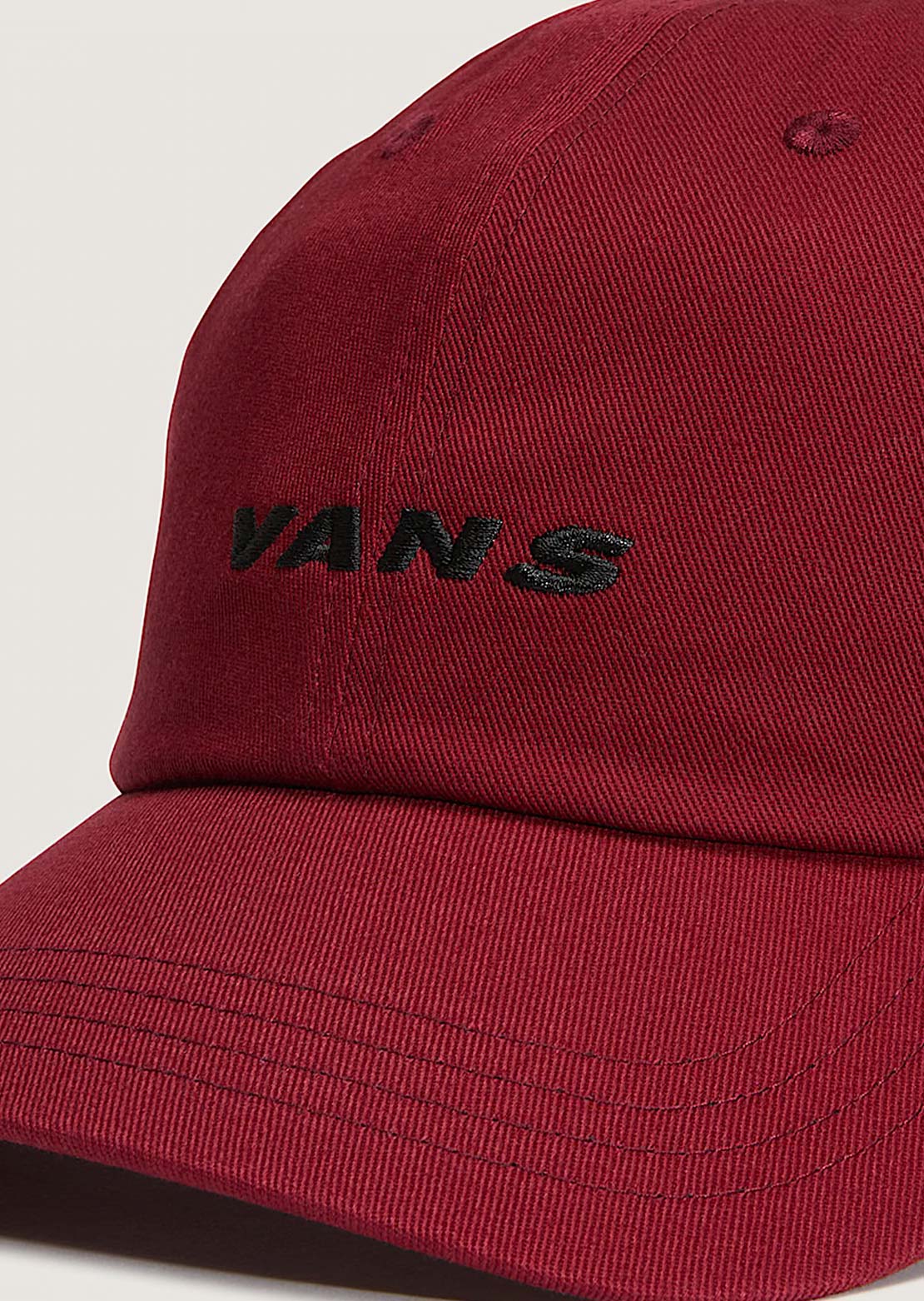 Vans Men's Check Side Curved Bill Jockey Cap Bordeaux