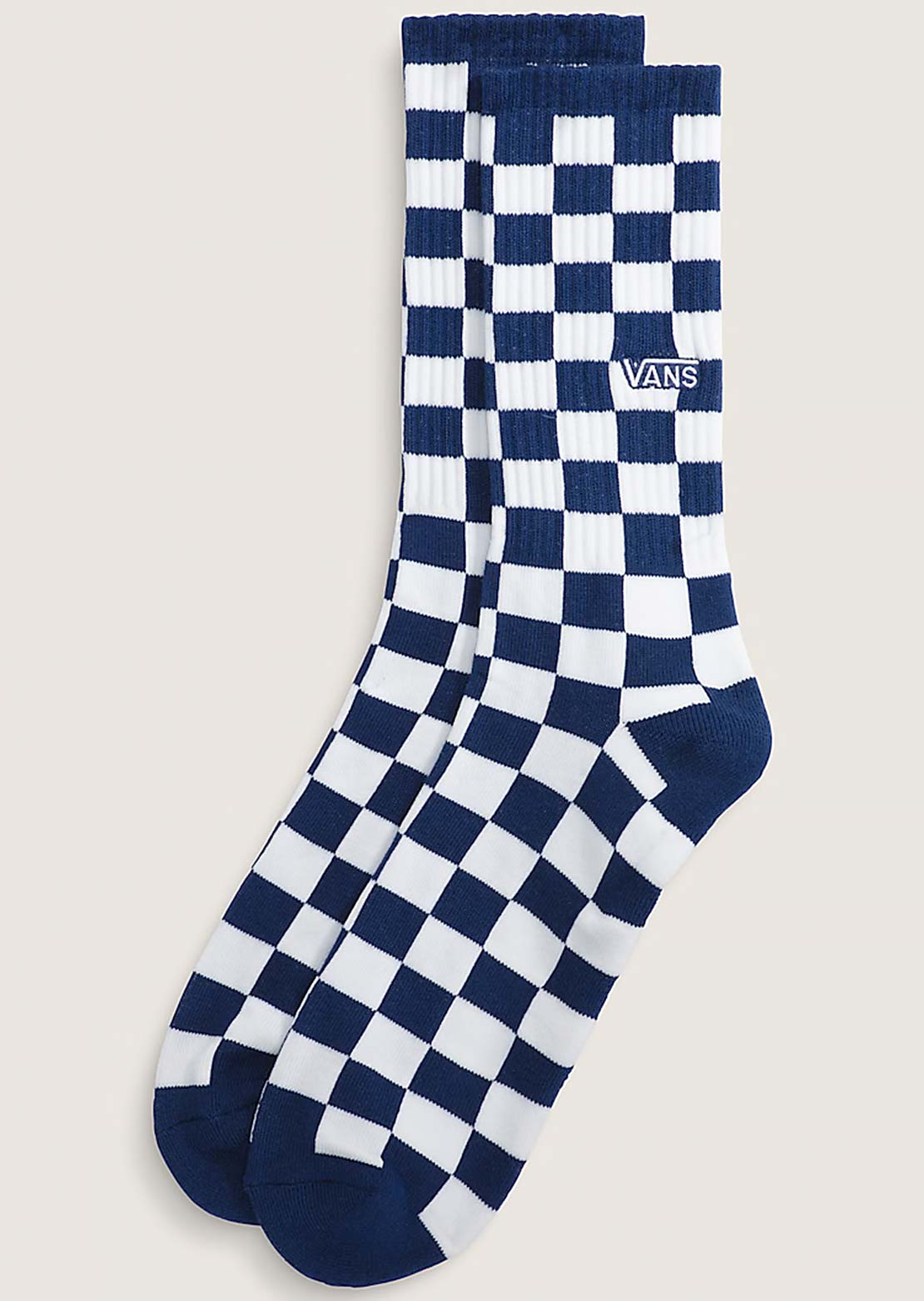 Vans Men's Checkerboard Crew Socks Deep Indigo