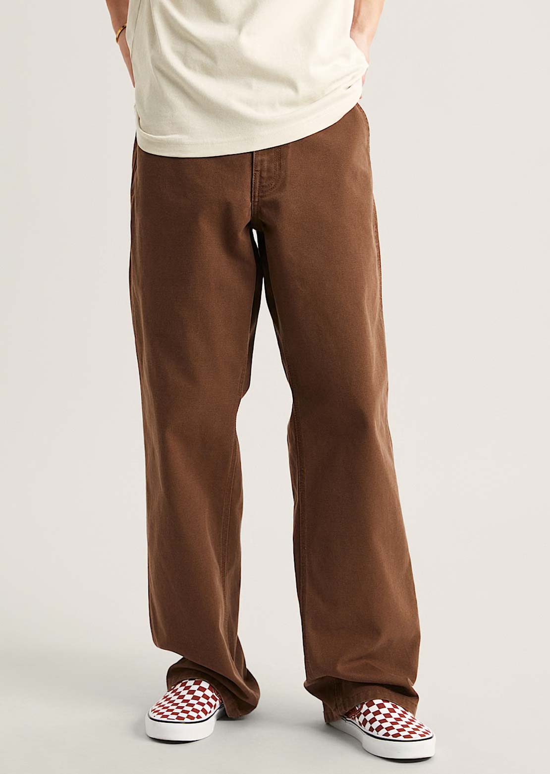 Vans Men's Chore Loose Pigment Overdye Pants Vintage Cocoa