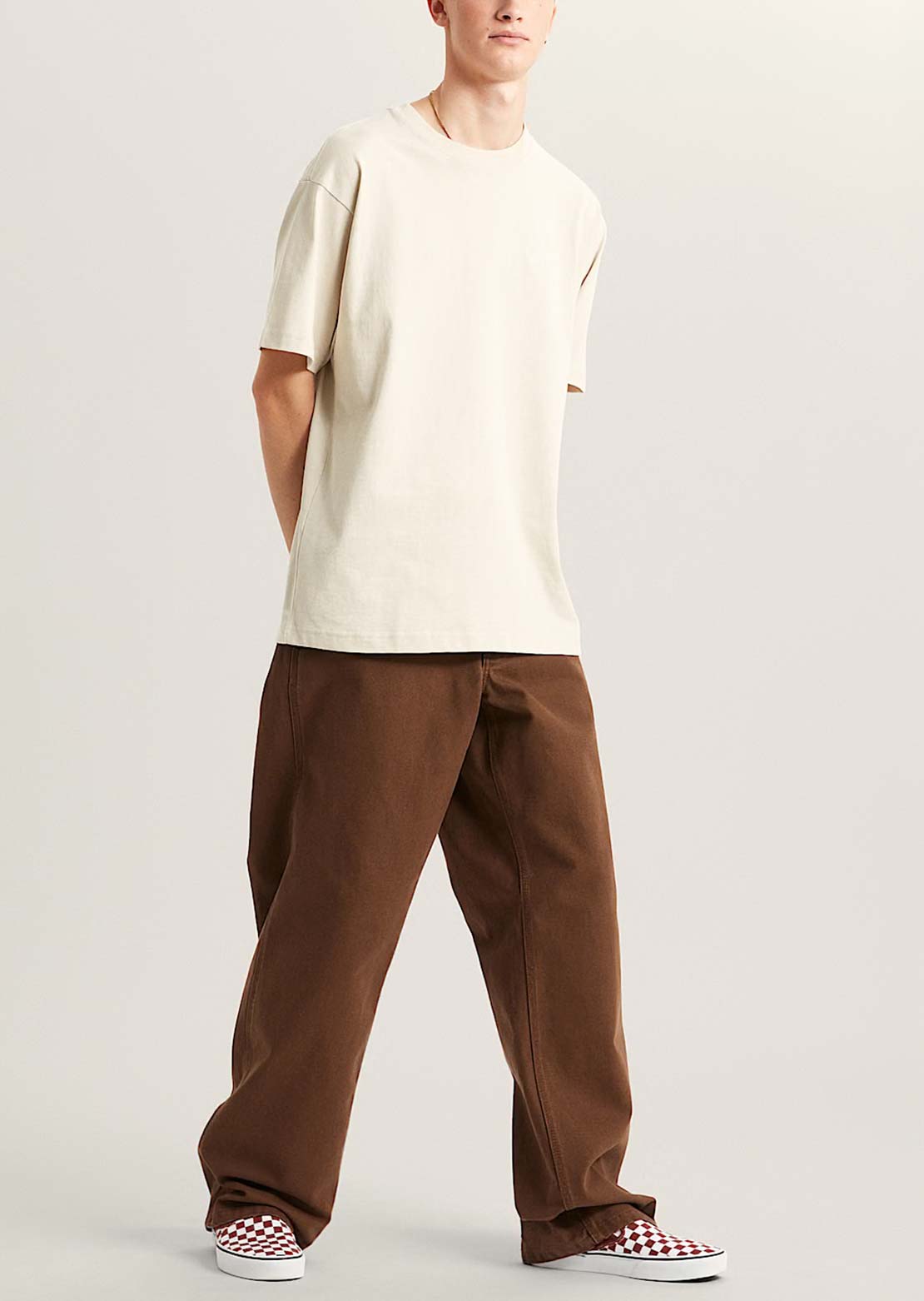 Vans Men's Chore Loose Pigment Overdye Pants Vintage Cocoa