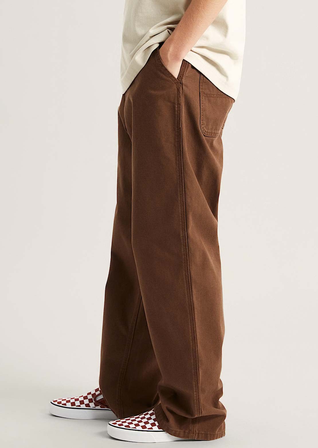 Vans Men's Chore Loose Pigment Overdye Pants Vintage Cocoa