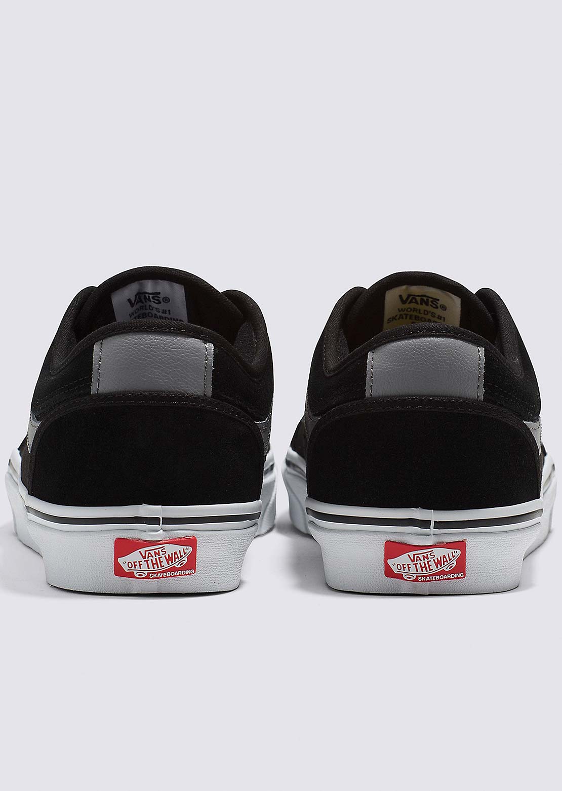 Vans Men&#39;s Chukka Low Sidestripe Shoes Black/Gray/White
