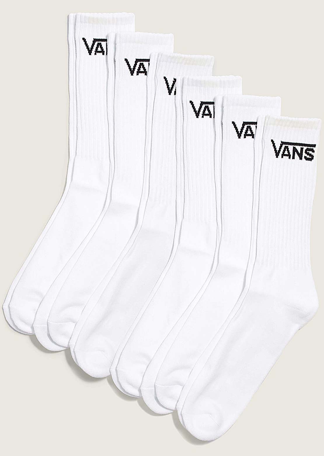 Vans Men's Classic Crew Socks White