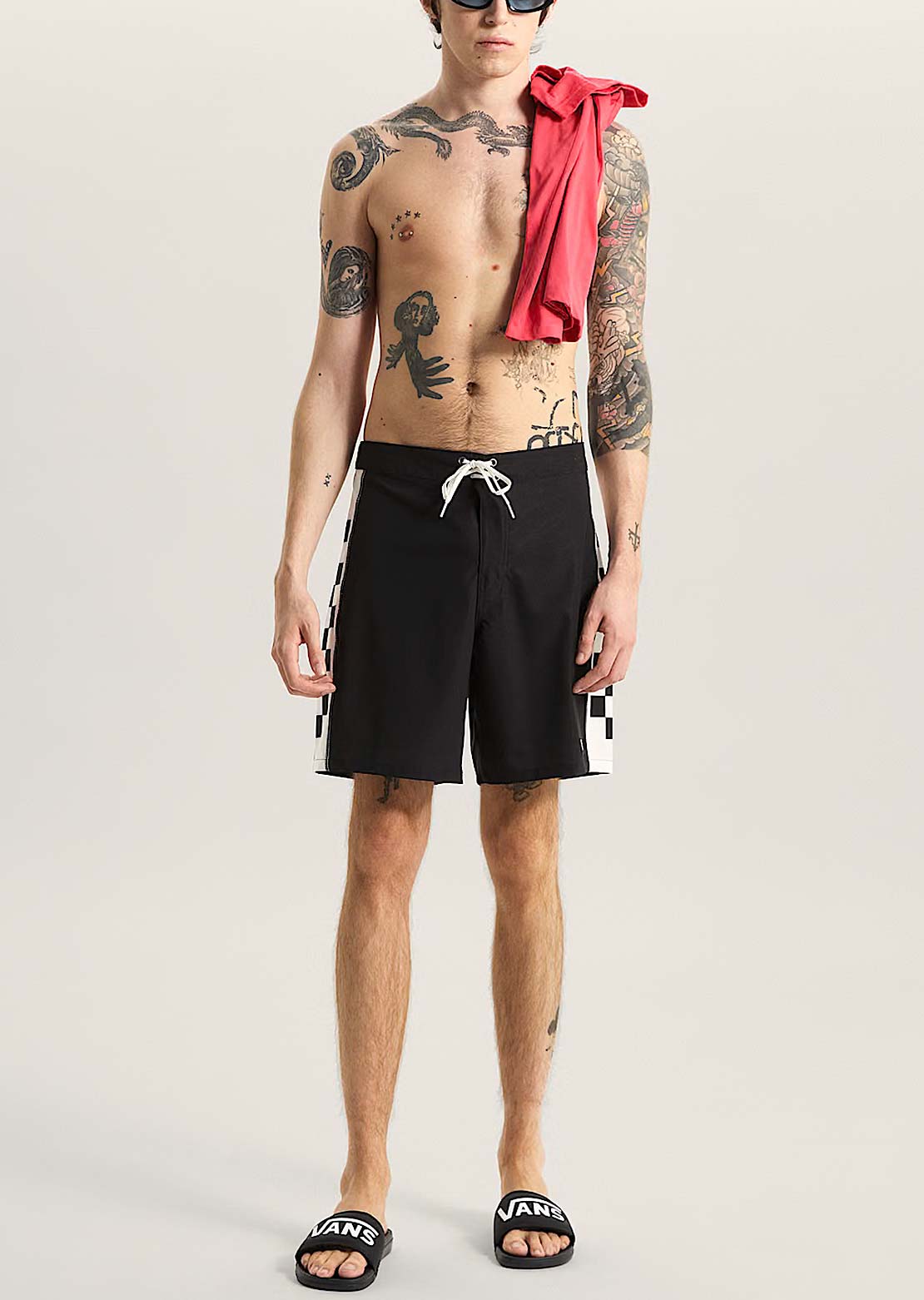Vans Men's Daily Sideline MO Boardshorts Black/Marshmallow