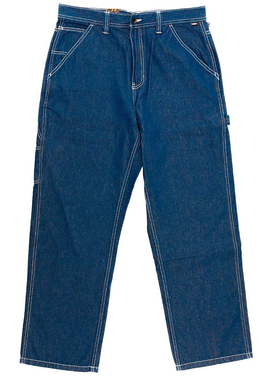 Vans Men's Drill Chore Carpenter II Loose Denim Pants Indigo Rinse