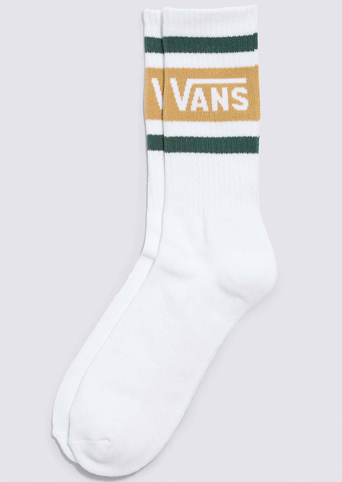 Vans Men&#39;s Drop V Crew Socks White
