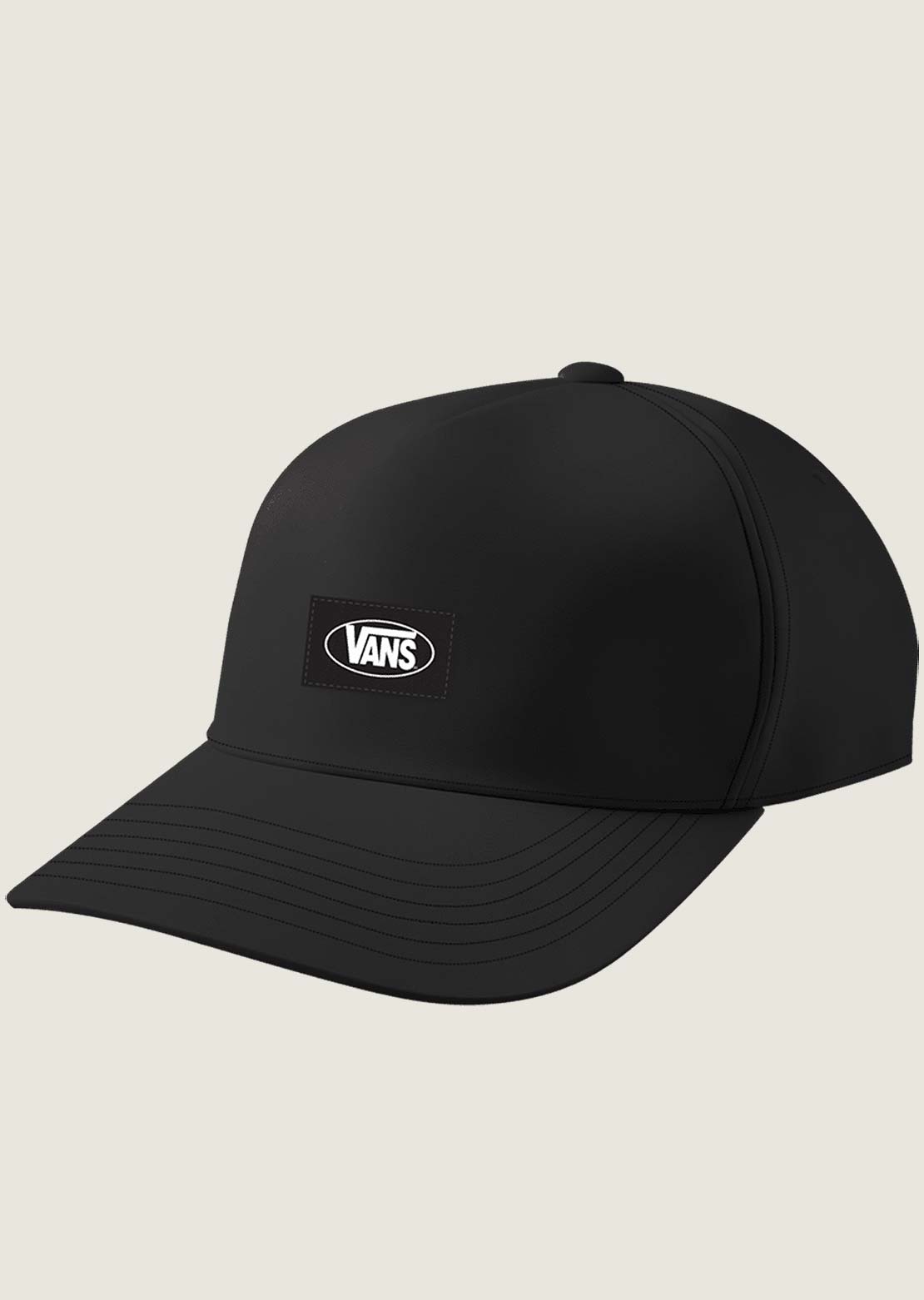 Vans Men's Drop V Oval Snapback Cap Black