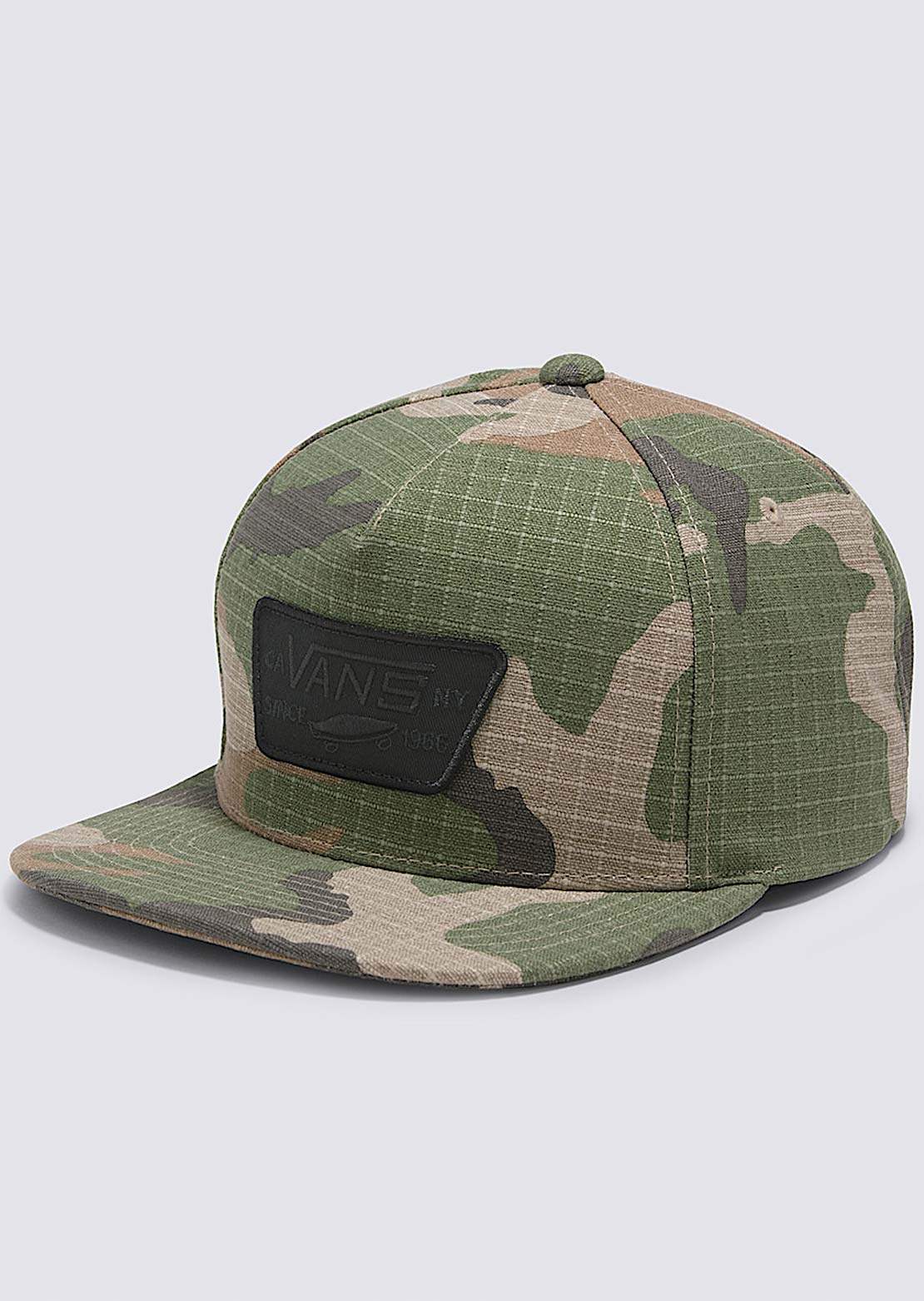 Vans Men's Full Patch Snapback Cap Vintage Camo