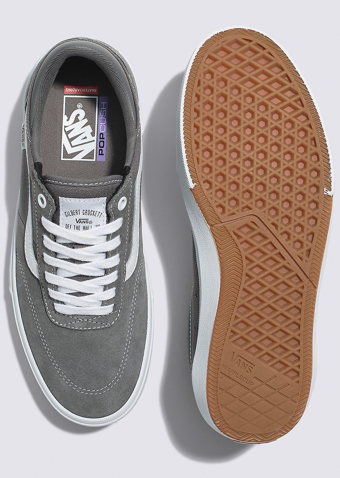  Vans Men&#39;s Gilbert Crockett Shoes Pewter/True White