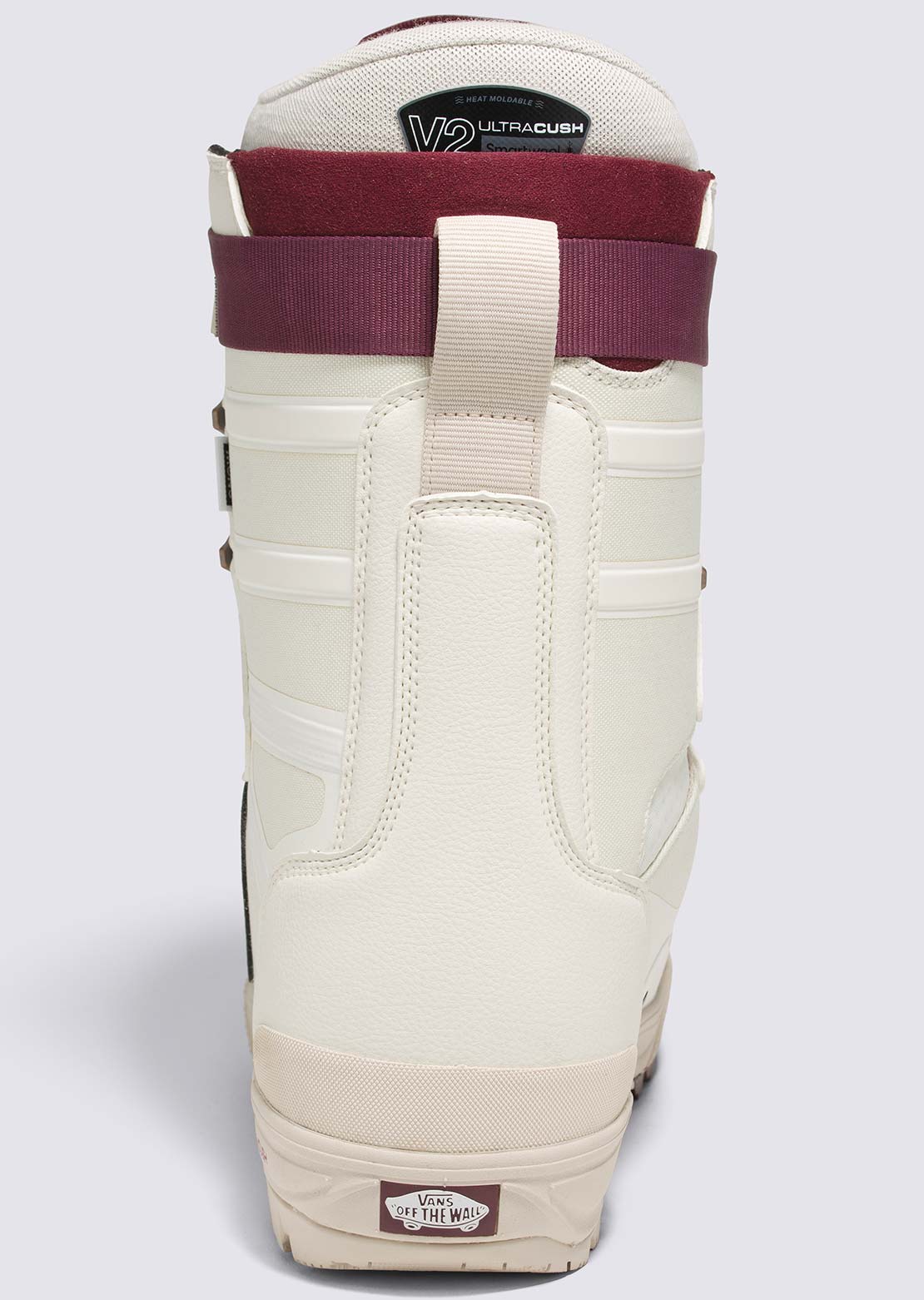 Vans Men's Hi-Standard Pro Snowboard Boots Benny Urban Marshmallow/Burgundy