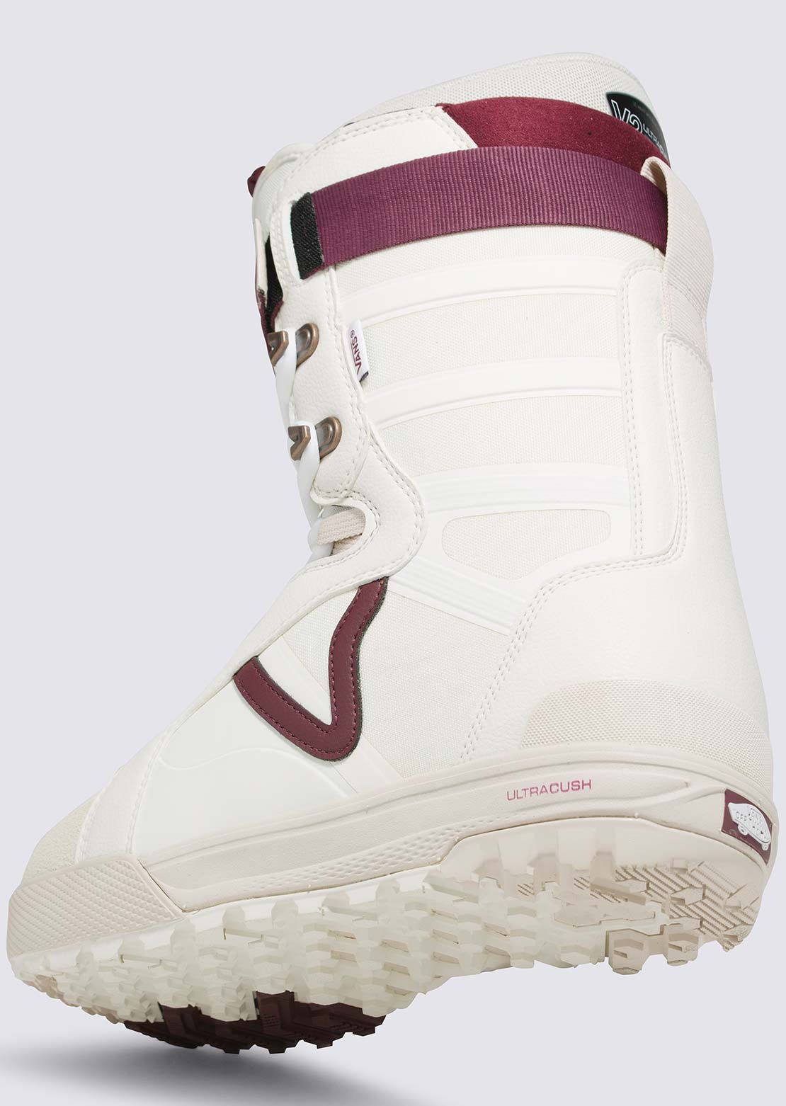 Vans Men's Hi-Standard Pro Snowboard Boots Benny Urban Marshmallow/Burgundy