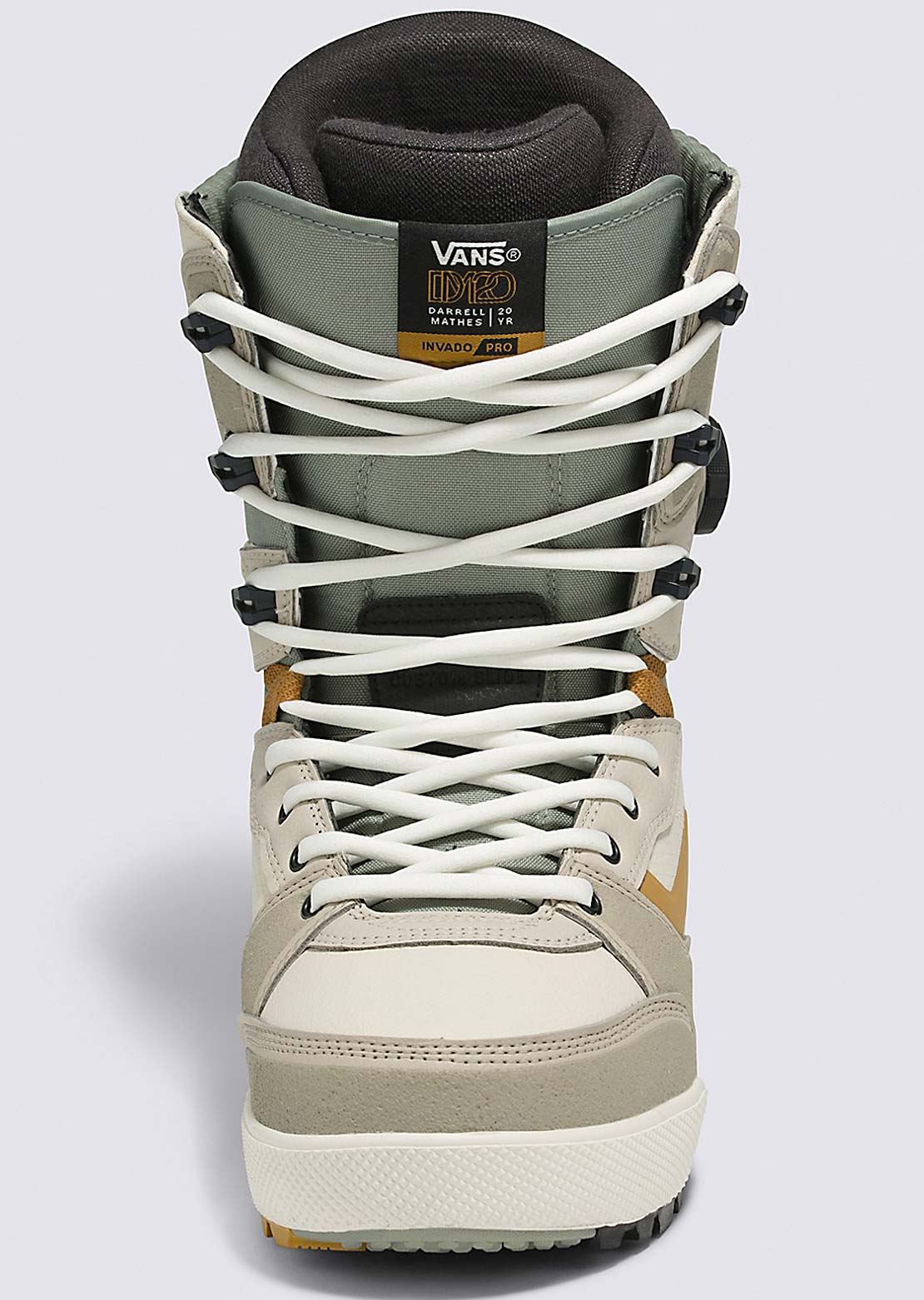 Vans Men&#39;s Invado Pro Snowboard Boots Darrell Mathes Beige/Khaki