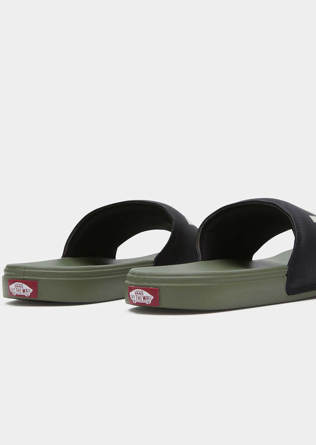Vans Men&#39;s LA Costa Slide-On Sandals Black/Olivine