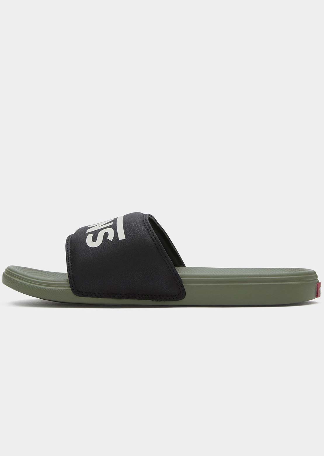 Vans Men&#39;s LA Costa Slide-On Sandals Black/Olivine