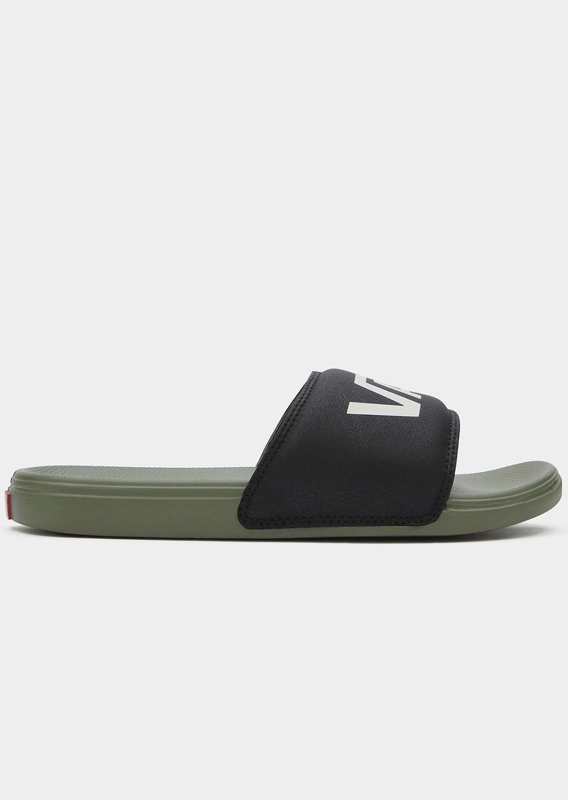 Vans Men&#39;s LA Costa Slide-On Sandals Black/Olivine