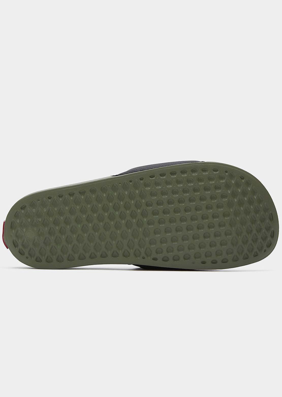 Vans Men&#39;s LA Costa Slide-On Sandals Black/Olivine