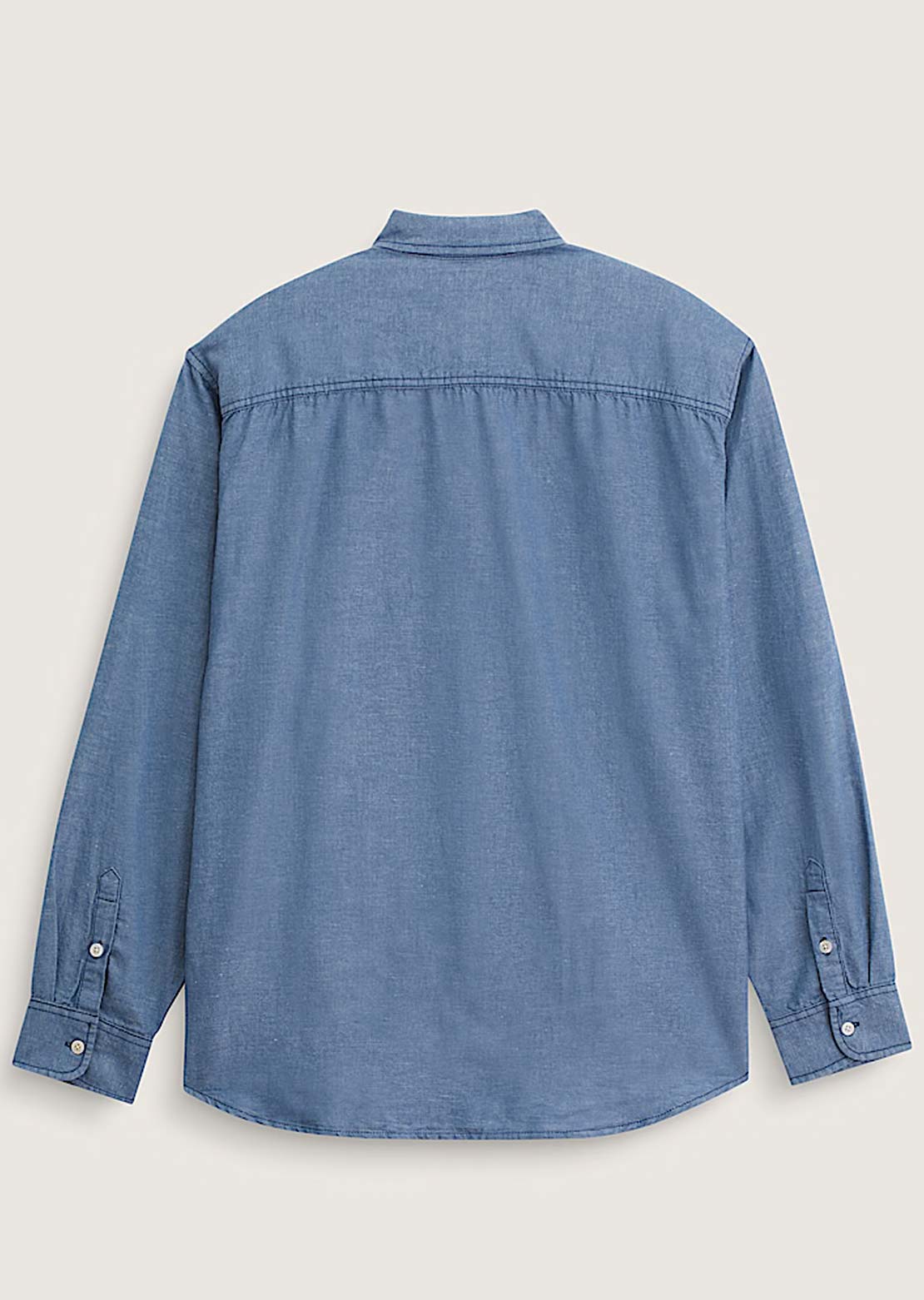 Vans Men's Lawson Solid Oxford Long Sleeve Button Up Shirt True Navy