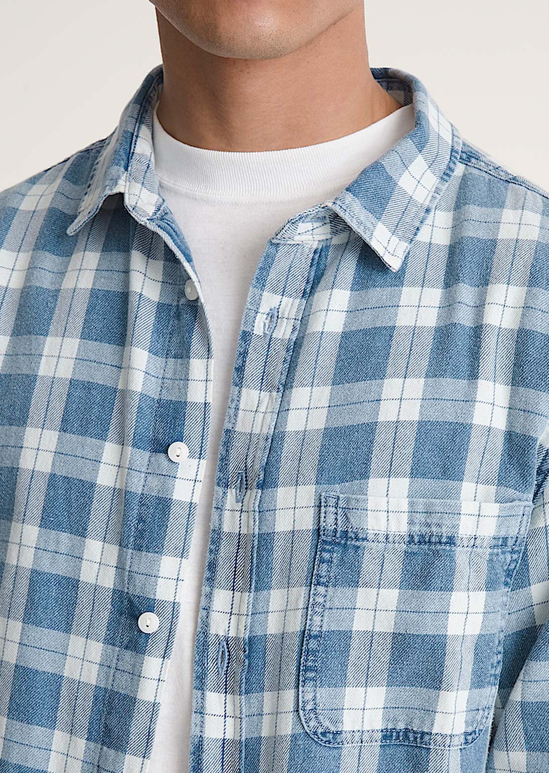 Vans Hommes Lawson Vintage Indigo Long Sleeve Chemise boutonnée