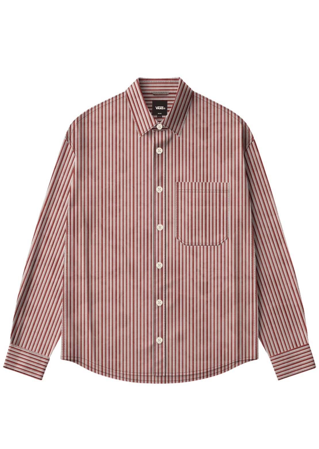 Vans Men's Lawson Work Stripe Long Sleeve Button Up Shirt