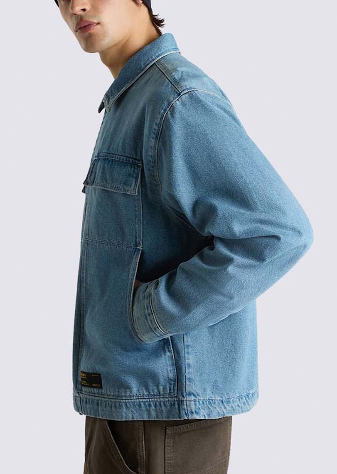 Vans Men's McAvoy Denim Station Jacket Stonewash Blue