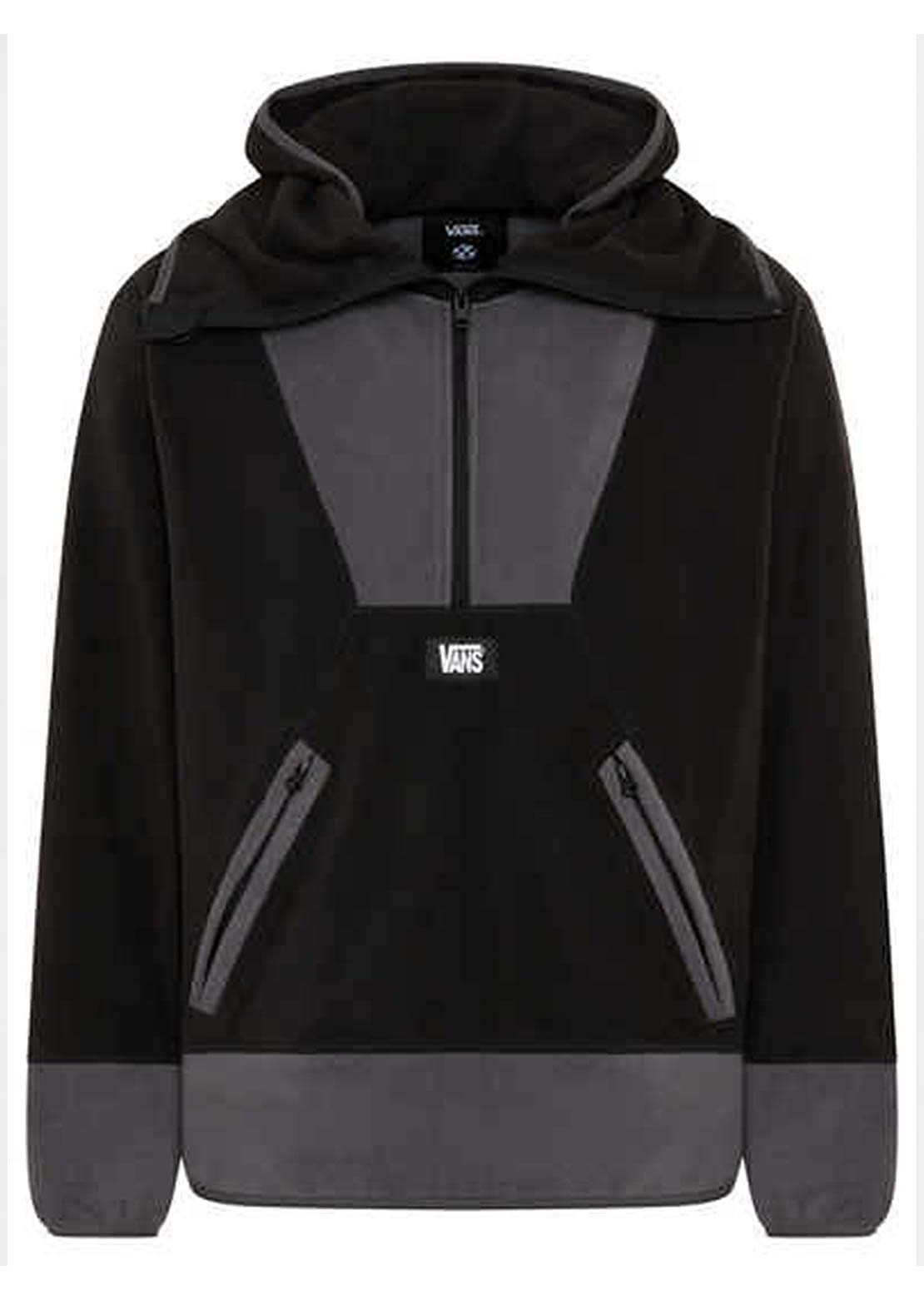 Vans Men's MTE Warrens Polar Fleece Balaclava Hood Pullover Black