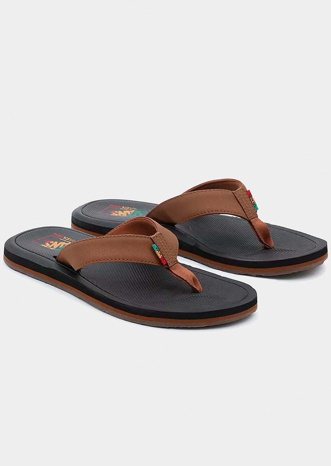Vans Men's Nexpa Synthetic Sandals Dachshund/Black/Rasta