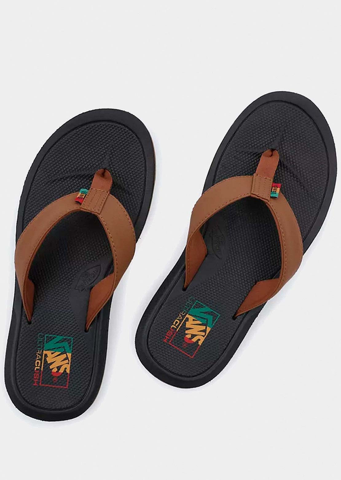 Vans Men's Nexpa Synthetic Sandals Dachshund/Black/Rasta