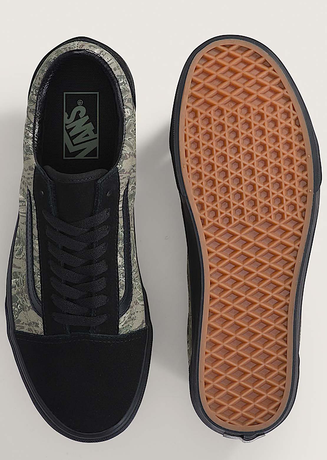 Vans Men's Old Skool Shoes Black/Camo