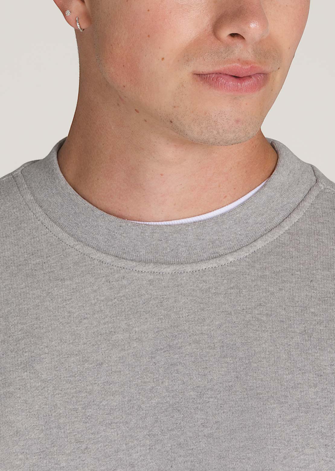 Vans Men's Original Standards Crewneck Sweatshirt Cement Heather