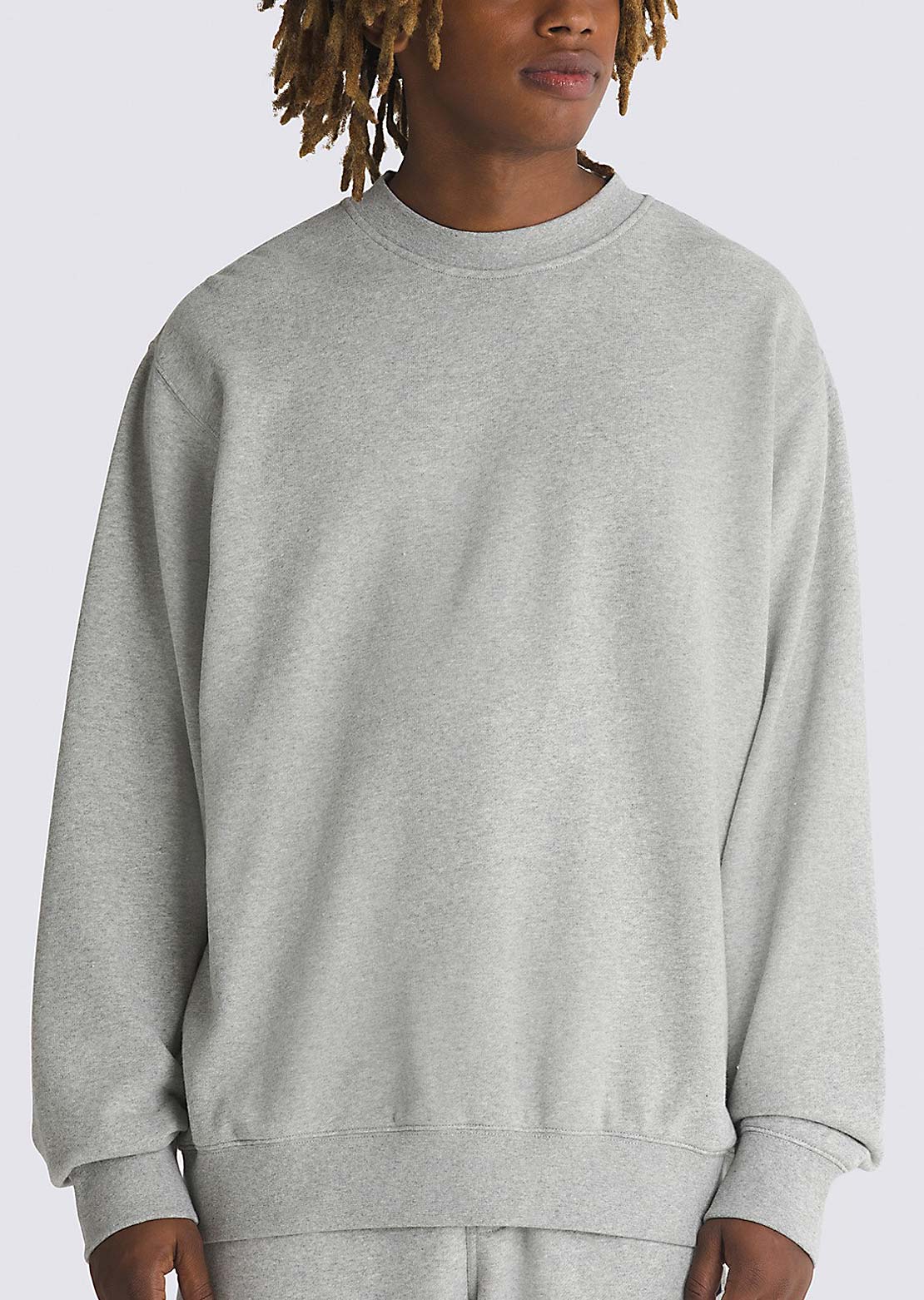 Vans Men&#39;s Original Standards Loose Crew Sweatshirt Cement Heather