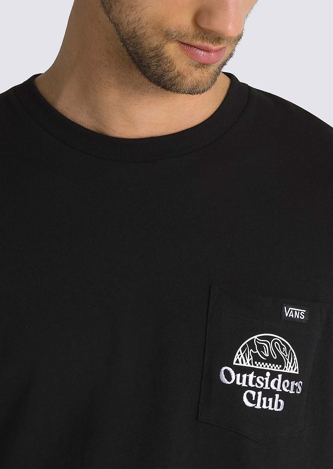 Vans Men&#39;s Outsiders Club Pocket T-Shirt Black