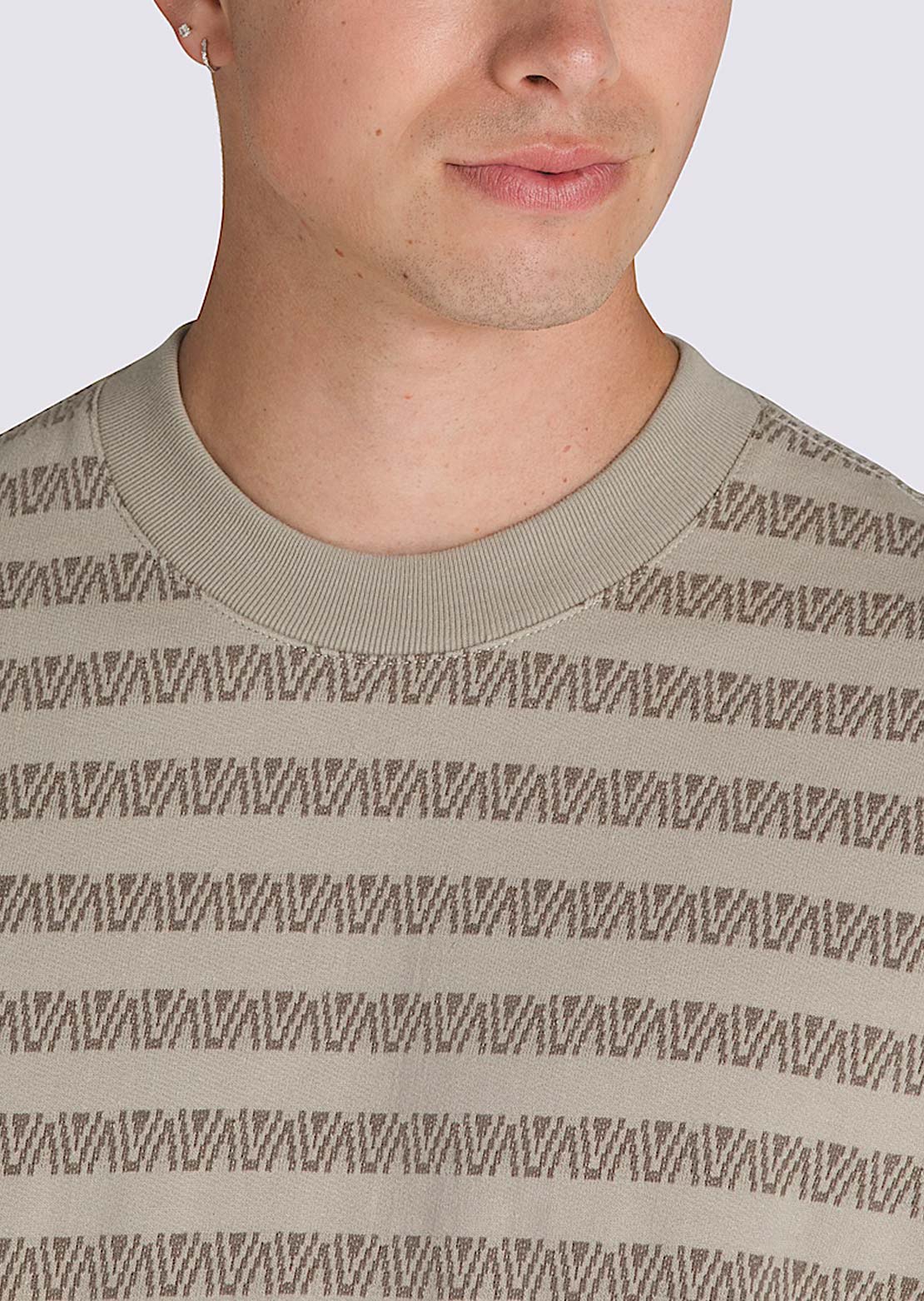 Vans Men's Palmer Jacquard Knit T-Shirt Heritage Blue