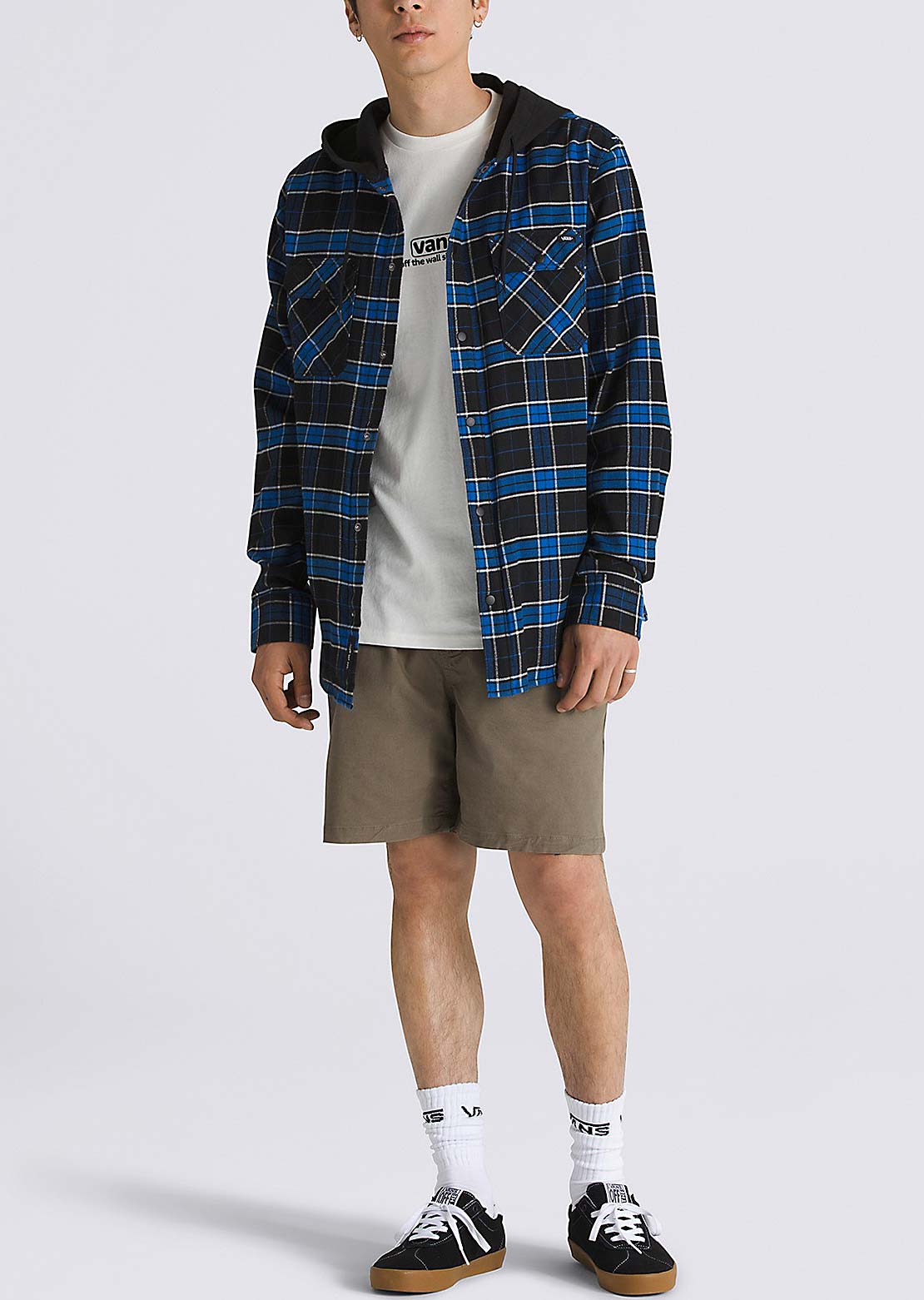 Vans Men's Parkway II Button Up Shirts Black/True Blue