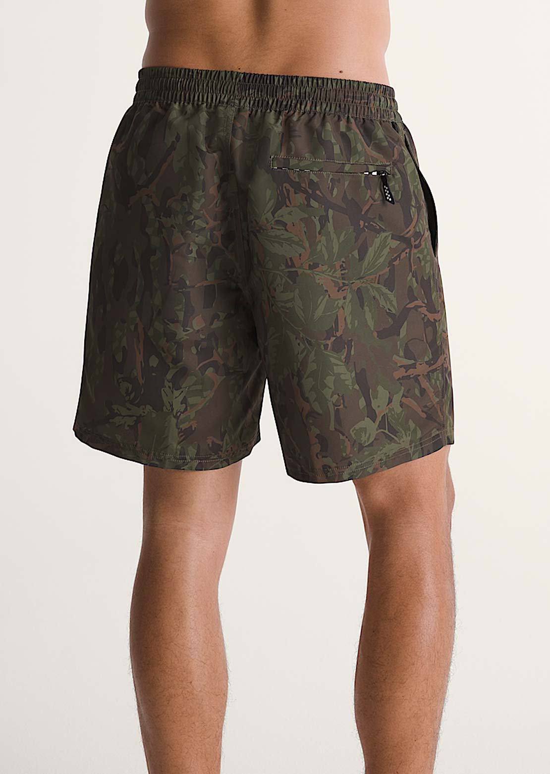 Vans Men's Primary II Elastic Printed Boardshorts Obsidian Fern