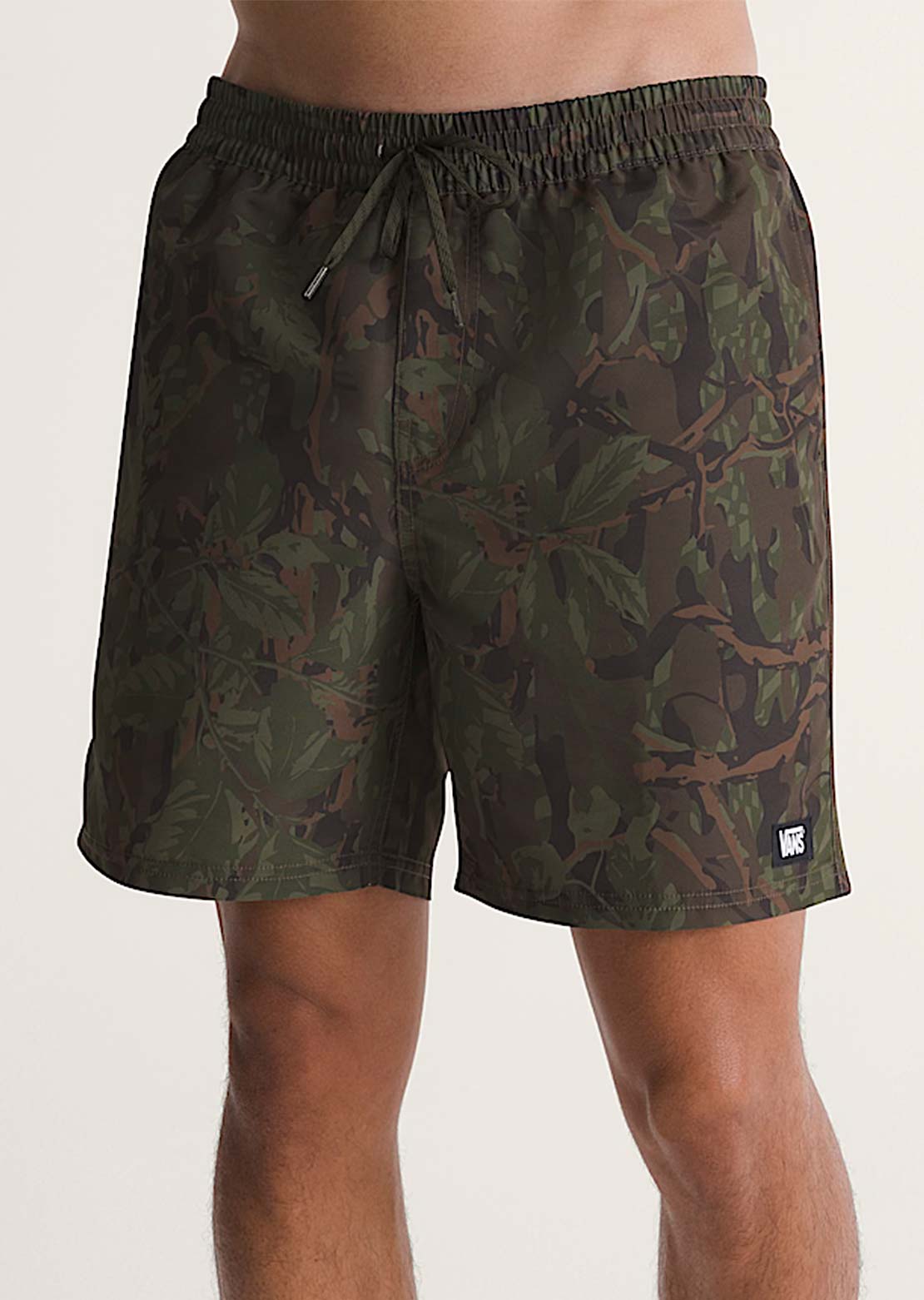 Vans Men's Primary II Elastic Printed Boardshorts Obsidian Fern