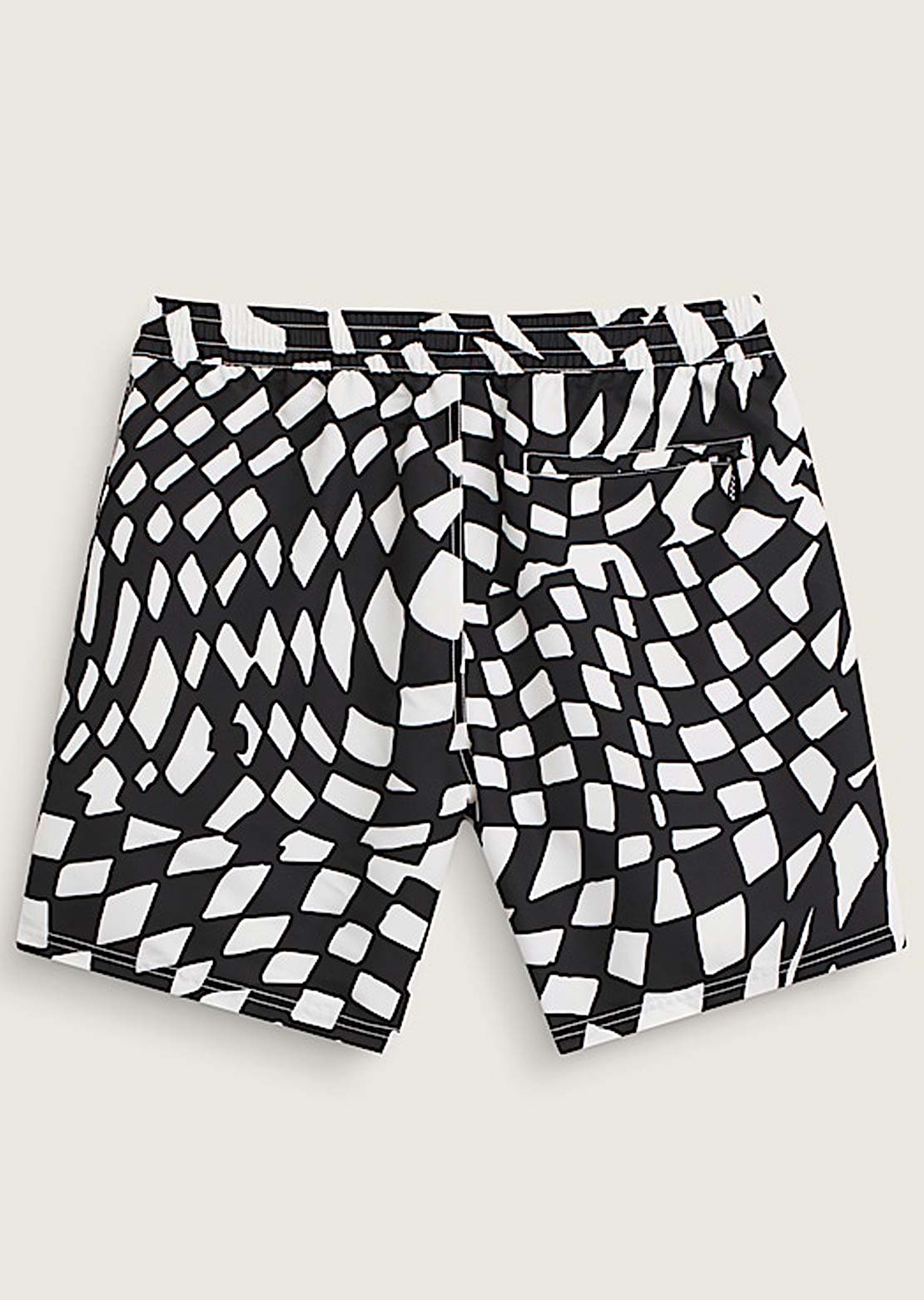 Vans Men's Primary II Elastic Printed Boardshorts Black/White
