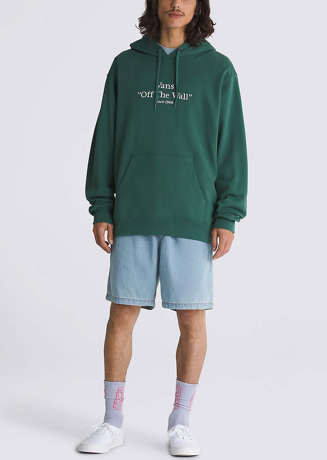Vans Men&#39;s Quoted Loose Pullover Bistro Green