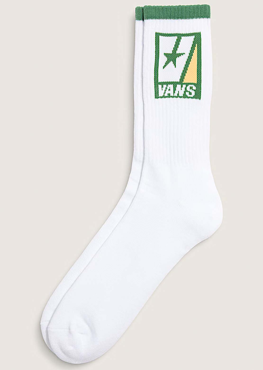 Vans Men's Road Stop Crew Socks White