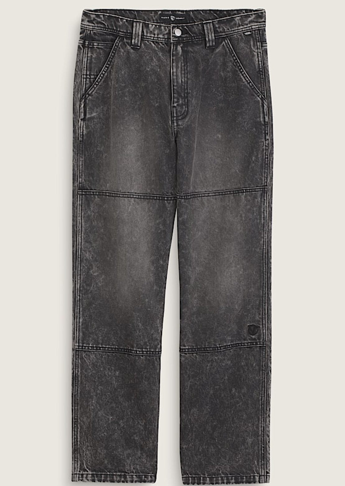 Vans Men's Rowan Double Knee 2.0 Jeans Stonewash Black