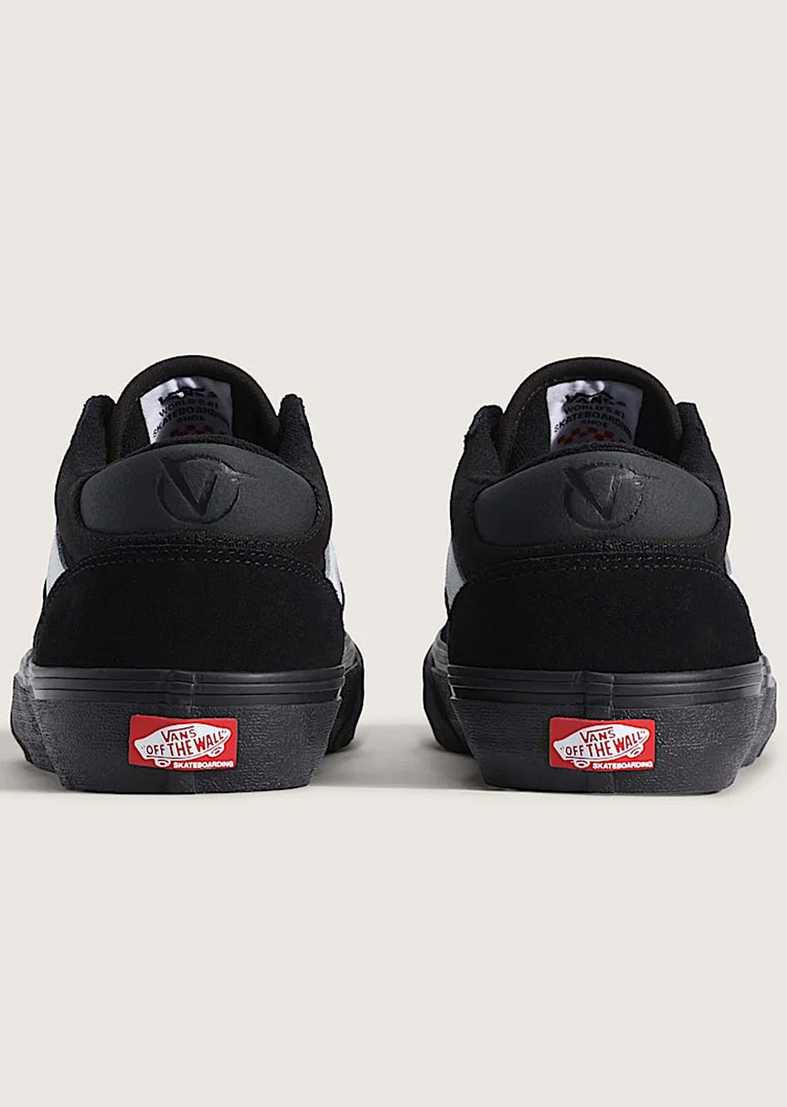 Vans Men's Rowan Shoes Black/Black/White