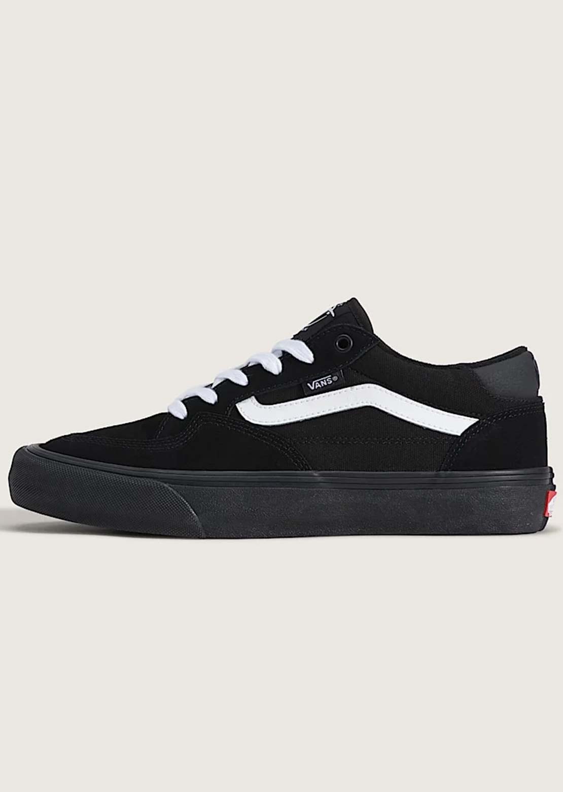 Vans Men's Rowan Shoes Black/Black/White