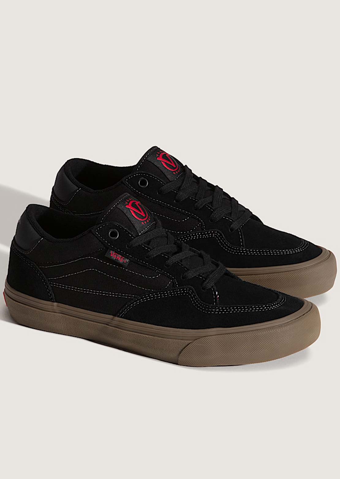 Vans Men's Rowan Shoes Black/Dark Gum