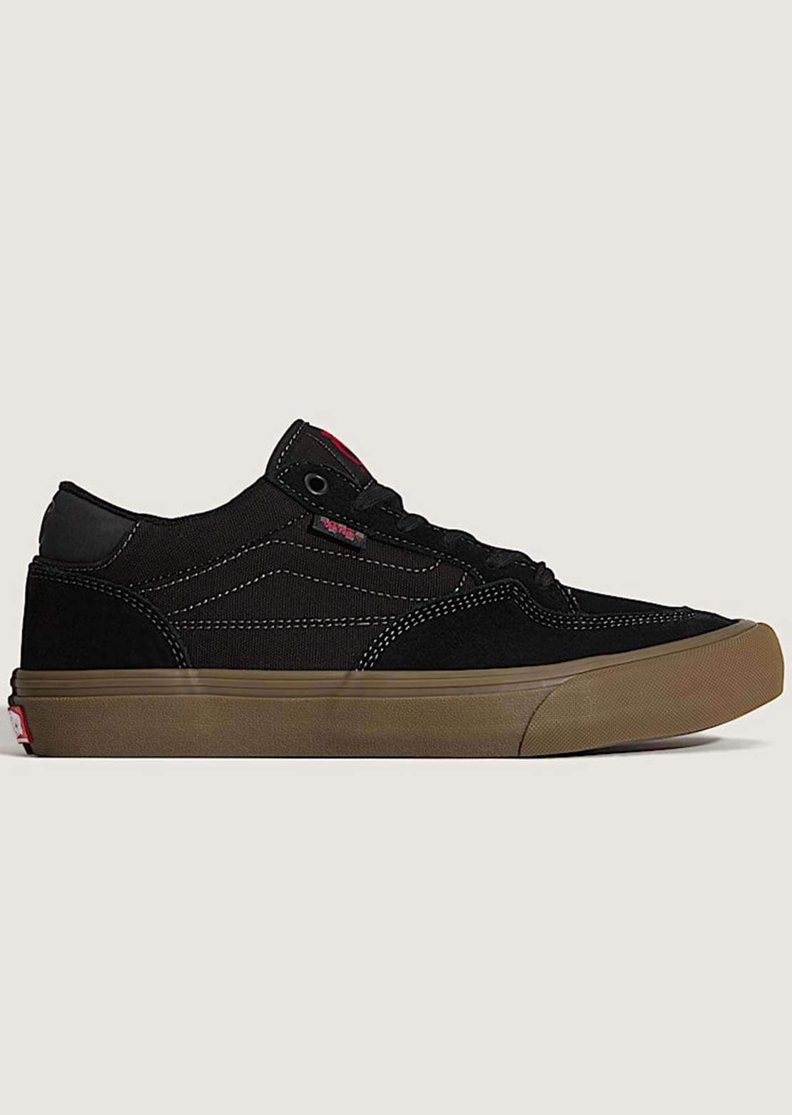 Vans Men's Rowan Shoes Black/Dark Gum