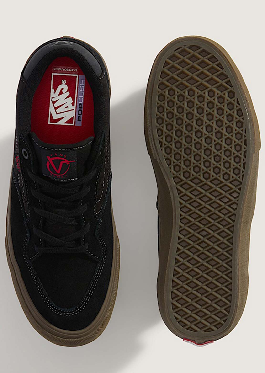 Vans Men's Rowan Shoes Black/Dark Gum
