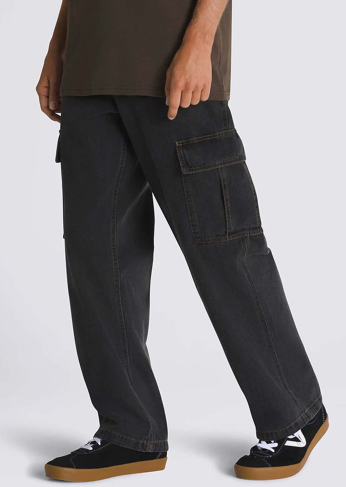 Vans Men's Service Cargo Loose Denim Pant Pavement