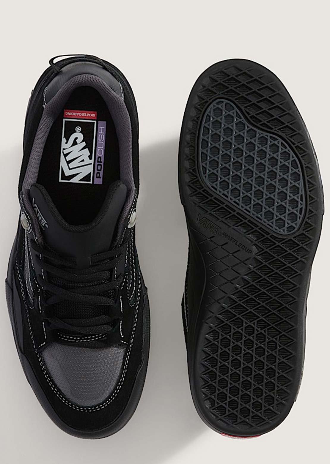 Vans Men's Skate 2 Wayvee Shoes Black/Black/Grey