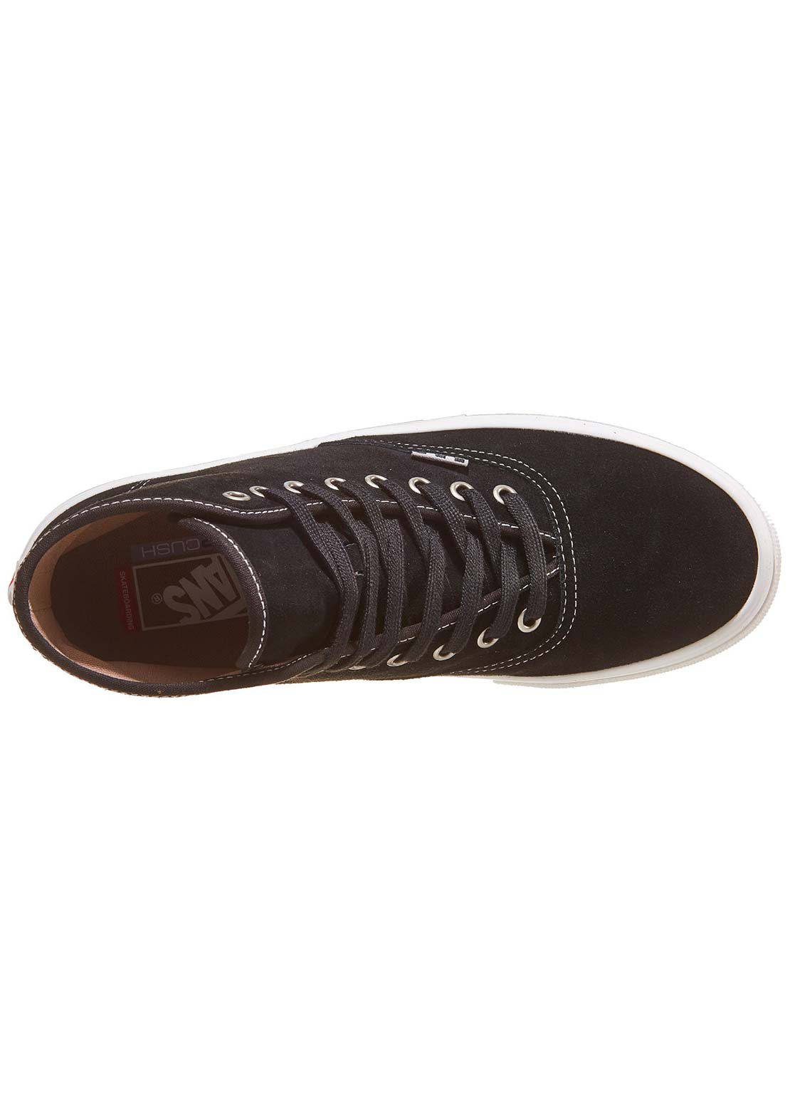 Vans Men's Skate Authentic High Shoes Black Suede