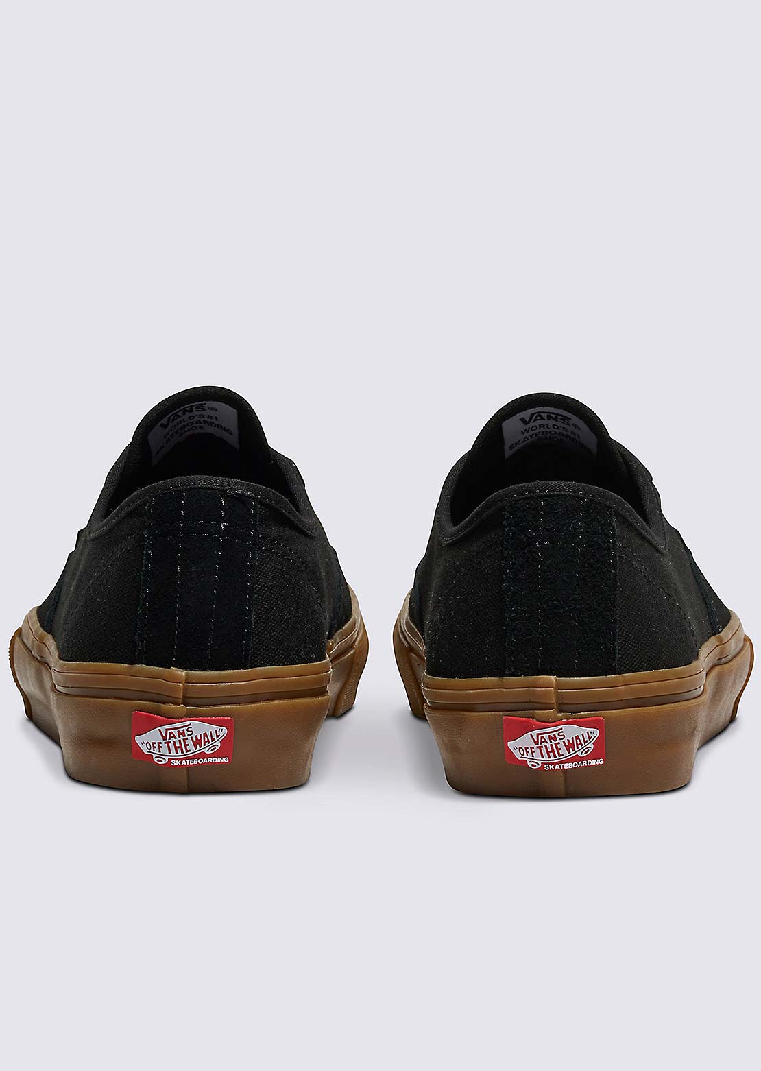 Vans Men&#39;s Skate Authentic Shoes Black/Black/Gum